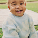Miffy Jacquard Knit Jumper - Baby Blue