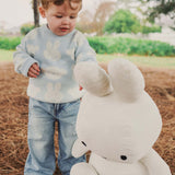 Miffy Jacquard Knit Jumper - Baby Blue