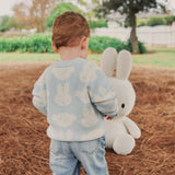 Miffy Jacquard Knit Jumper - Baby Blue