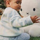 Miffy Jacquard Knit Jumper - Baby Blue