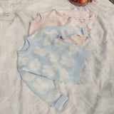 Miffy Jacquard Knit Jumper - Baby Blue