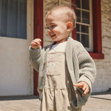 Chunky Knit Cardigan - Sage