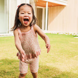 Jacquard Frill Sleeveless Top - Hibiscus