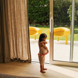 Jacquard Frill Sleeveless Top - Hibiscus