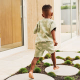 Jacquard Knit Bike Short - Sage