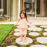 Jacquard Knit Scallop Bike Short - Hibiscus