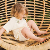 Beach Motif Knitted Tee - Coconut