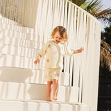 Beach Motif Knitted Tee - Coconut