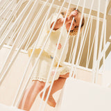 Beach Motif Knitted Short - Coconut