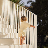 Beach Motif Knitted Short - Coconut