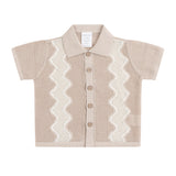 Mesh Knit Short Sleeve Shirt - Shell