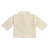 Knit Crochet Daisy Cardigan - Vanilla