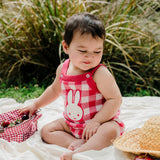 Miffy Knit Romper - Cherry