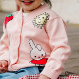 Miffy Knit Cardigan - Soft Pink