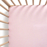 Fitted Cot Sheet - Lilac Flutter