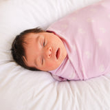 Large Stretchy Swaddle - Lilac Rainbow