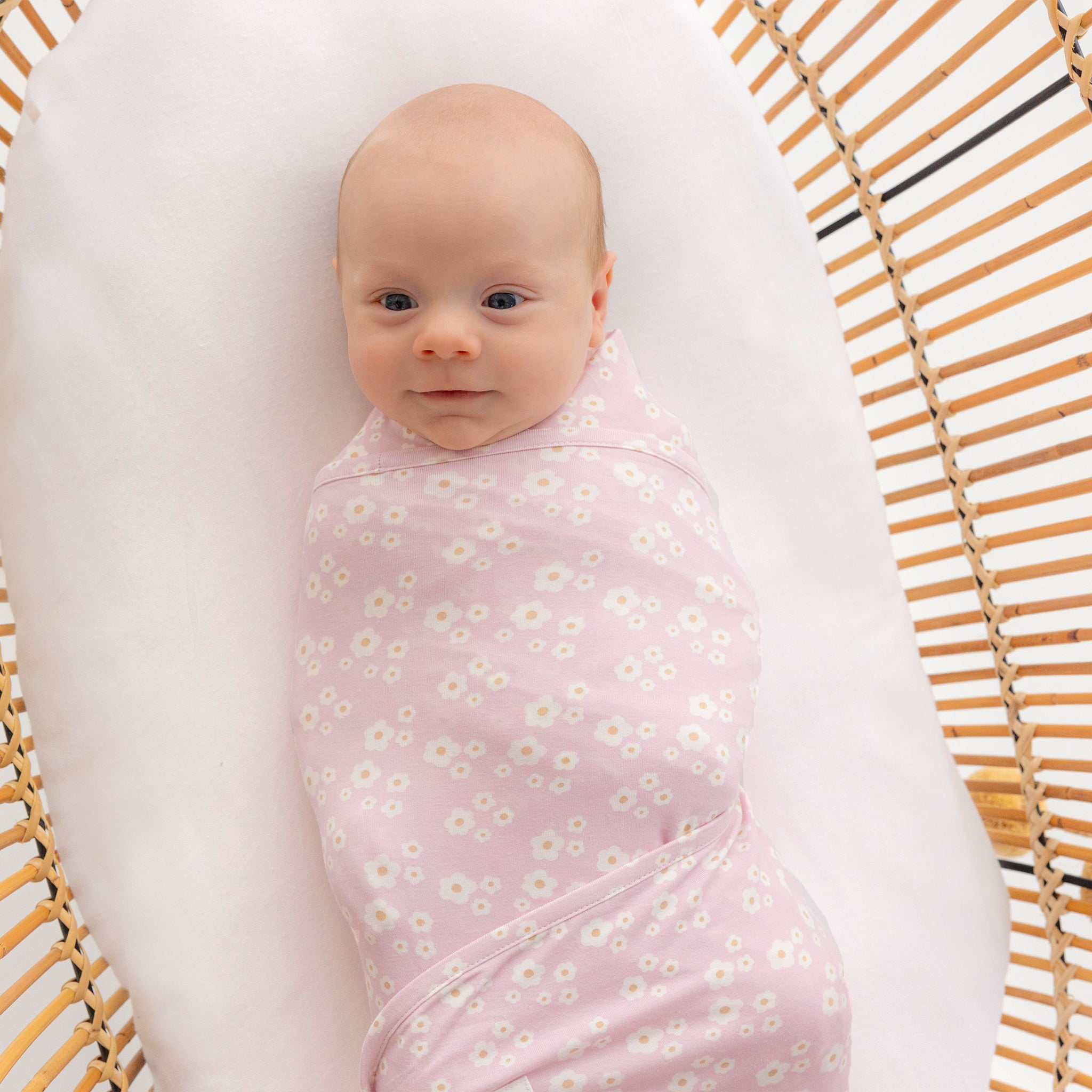 Large Stretchy Swaddle Orchid Bloom Kynd Baby KYND Baby