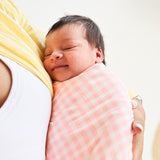 Large Stretchy Swaddle - Petal Gingham