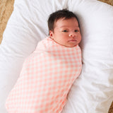 Large Stretchy Swaddle - Petal Gingham