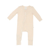 Day or Night Onesie - Neutral Gingham