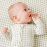Day or Night Onesie - Sage Gingham