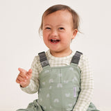 Splashy Overall - Sage Rainbow