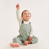 Splashy Overall - Sage Rainbow
