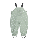 Splashy Overall - Sage Rainbow