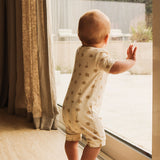 Day or Night Onesie Short Sleeve - Beach