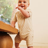 Day or Night Onesie Short Sleeve - Neutral Sunrise