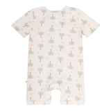 Day or Night Onesie Short Sleeve - Palm Sunset
