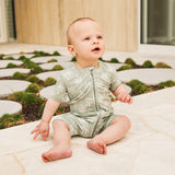 Day or Night Onesie Short Sleeve - Palm Tree