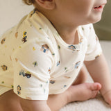 Day Or Night Onesie Short Sleeve - Pasture