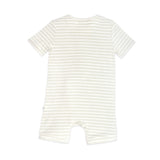 Day or Night Onesie Short Sleeve - Sage Stripe