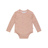 Comfy Bodysuit Long Sleeve - Pink Heart
