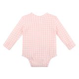 Comfy Bodysuit Long Sleeve - Petal Gingham