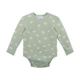 Comfy Bodysuit Long Sleeve - Sage Rainbow