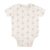 Comfy Bodysuit Short Sleeve - Palm Sunset