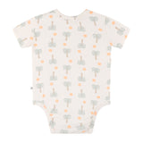 Comfy Bodysuit Short Sleeve - Palm Sunset