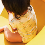 Comfy Bodysuit Short Sleeve - Palm Sunset