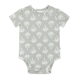 Comfy Bodysuit Short Sleeve - Palm Tree
