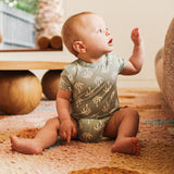 Comfy Bodysuit Short Sleeve - Palm Tree