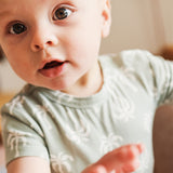 Comfy Bodysuit Short Sleeve - Palm Tree