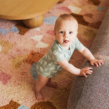 Comfy Bodysuit Short Sleeve - Palm Tree