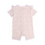 Day or Night Short Sleeve Frill Onesie - Orchid Bloom