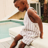 Woven Overall - Stripe