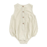 Sleeveless Woven Romper - Sage