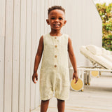 Sleeveless Woven Shortall - Sage