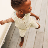 Sleeveless Woven Shortall - Sage