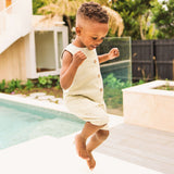 Sleeveless Woven Shortall - Sage